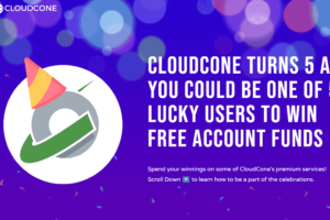 Cloudcone成立5周年,50个幸运用户有望赢得免费账户资金