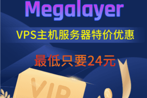 Megalayer VPS主机服务器特价优惠 香港VPS主机最低只需一年199元特色图片