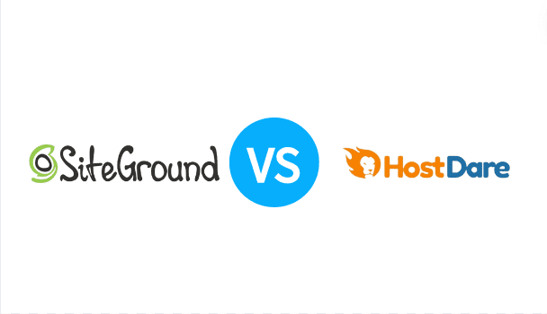 2022年Siteground VS Hostdare WordPress主机产品对比
