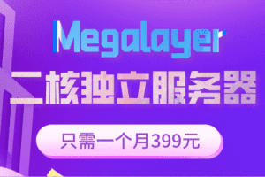 Megalayer 小型二核商业独立服务器只需一个月399元特色图片