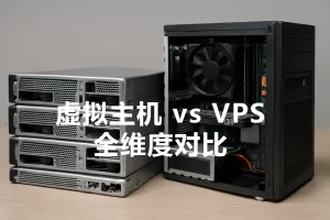 两组服务器设备,一组为叠放的金属机架式服务器,另一组为侧面敞开的塔式服务器,展示其内部硬件结构