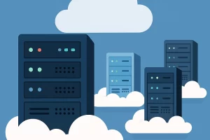 云端服务器托管服务之间的视觉对比图