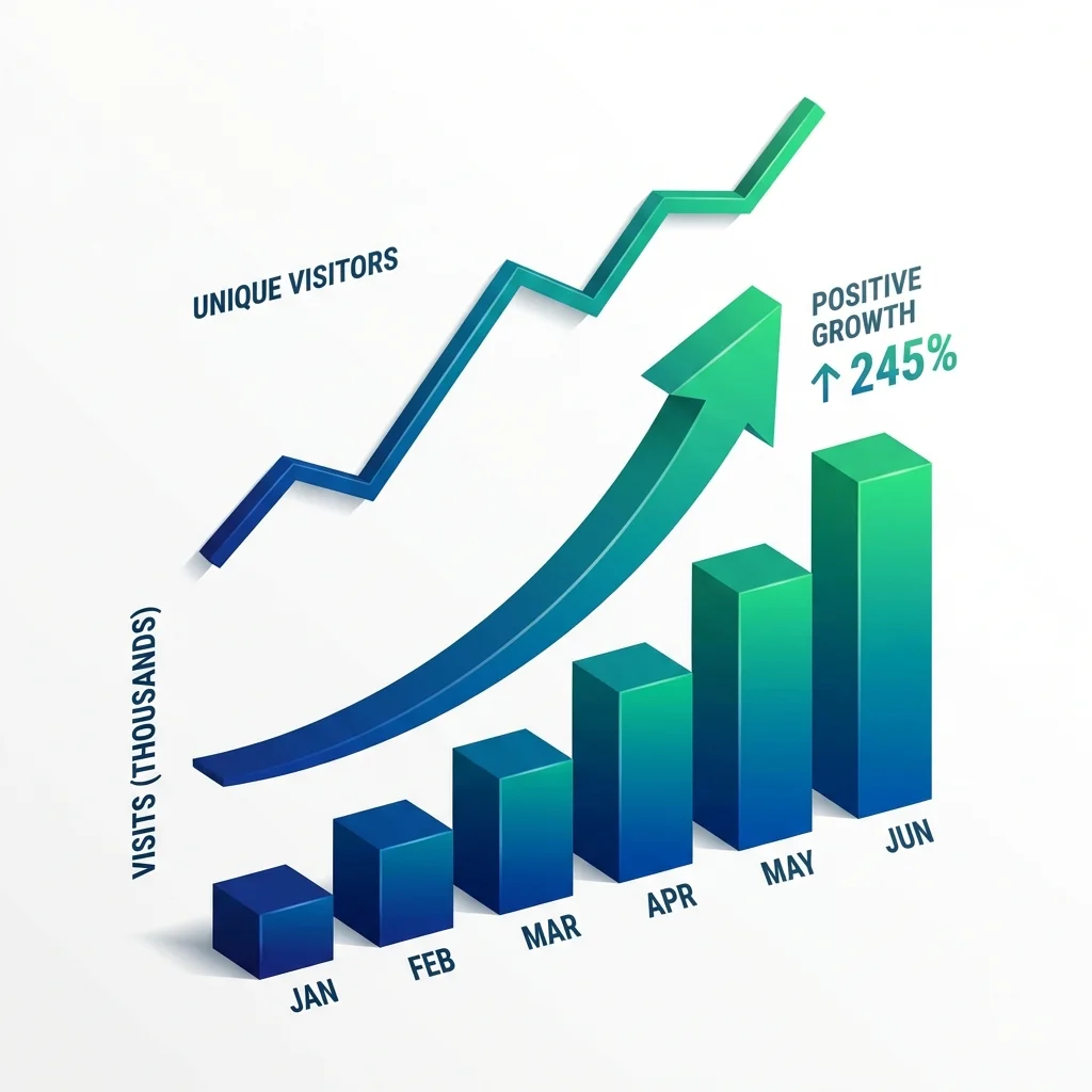 网站流量增长趋势