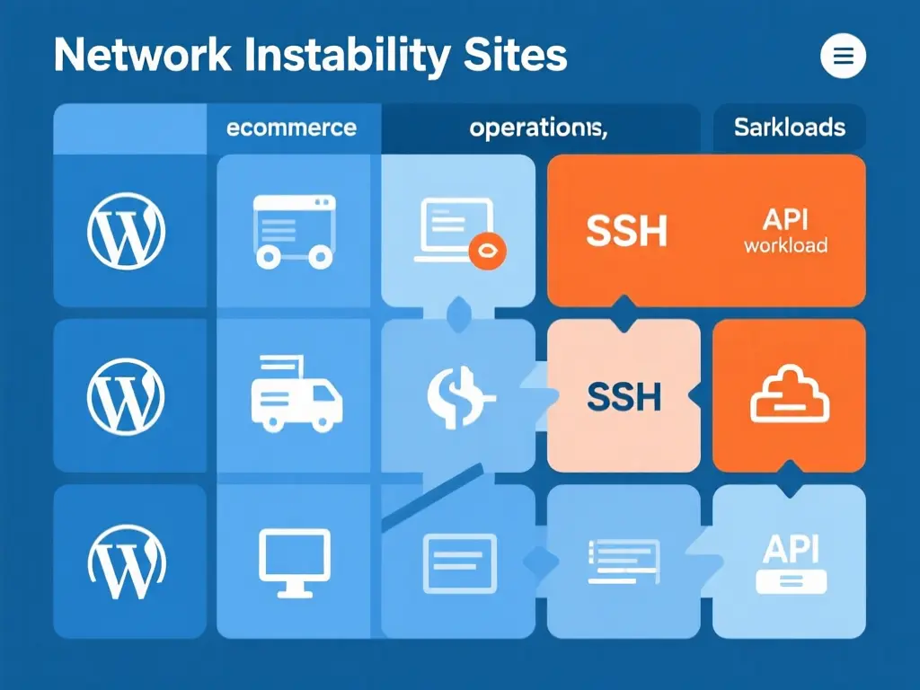 业务场景受网络波动影响矩阵