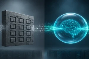 传统防火墙与AI流量分析的分屏对比封面图