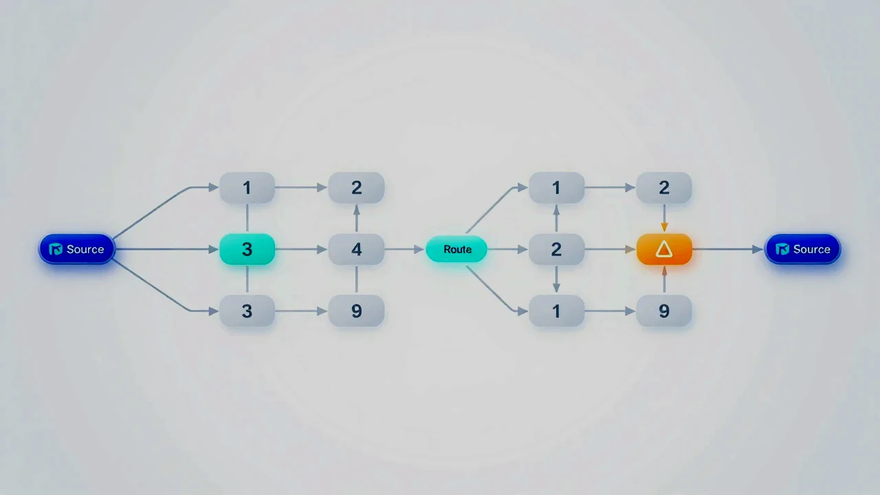 海外 VPS 网络线路与路径质量示意图