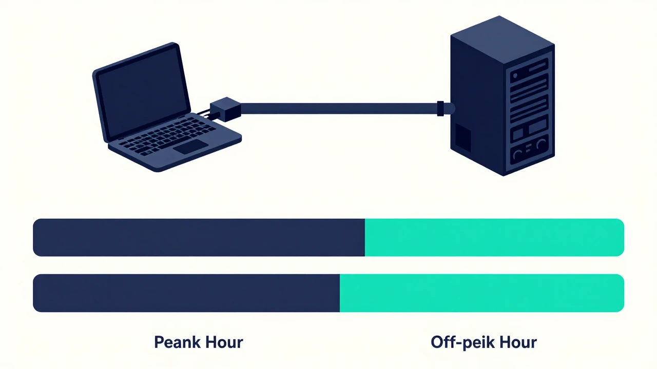 VPS 带宽压测与流量统计的自测流程示意图
