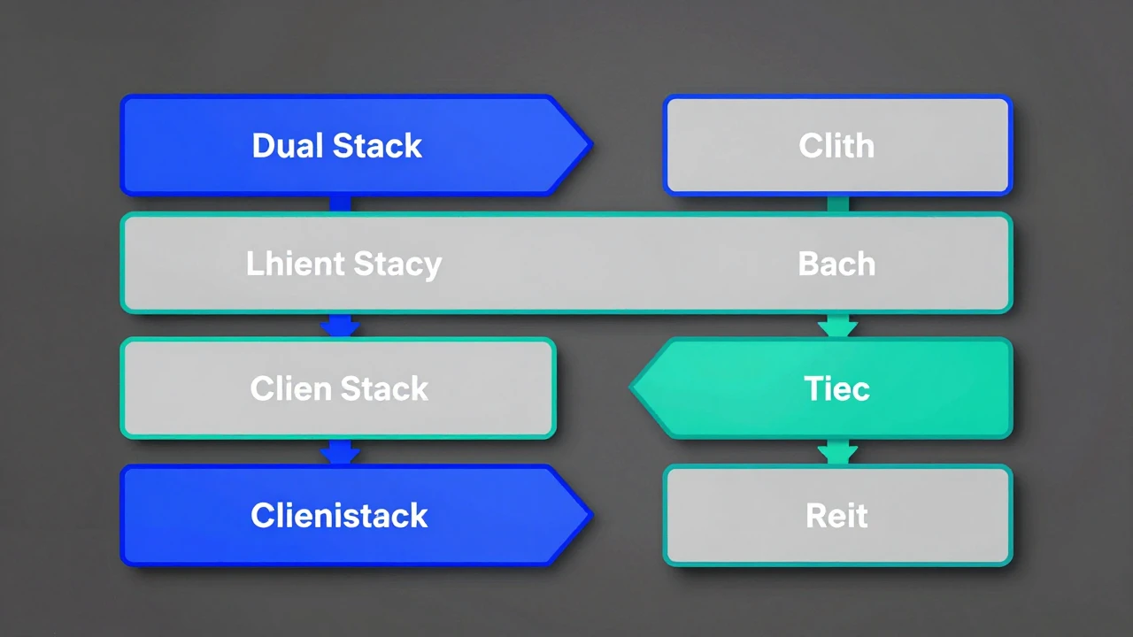 双栈延迟对比测试