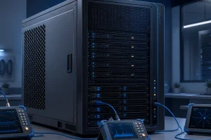 VPS 丢包率评测与网络监测示意图