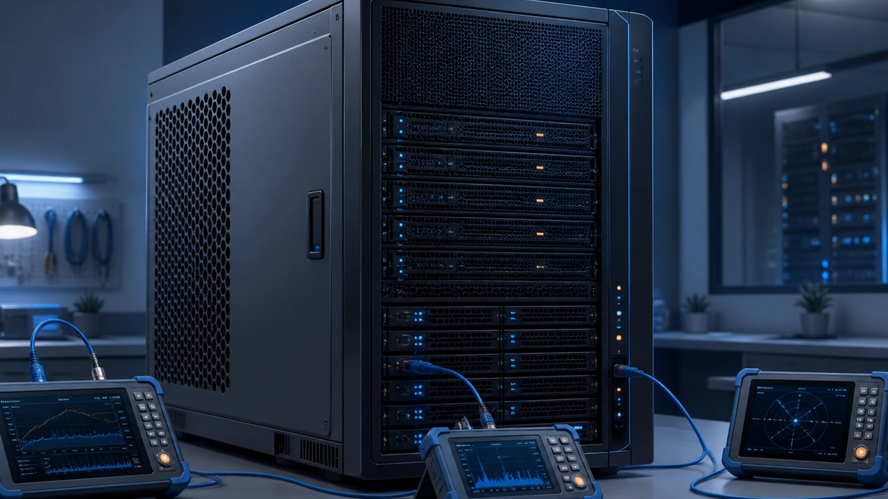 VPS 丢包率评测与网络监测示意图