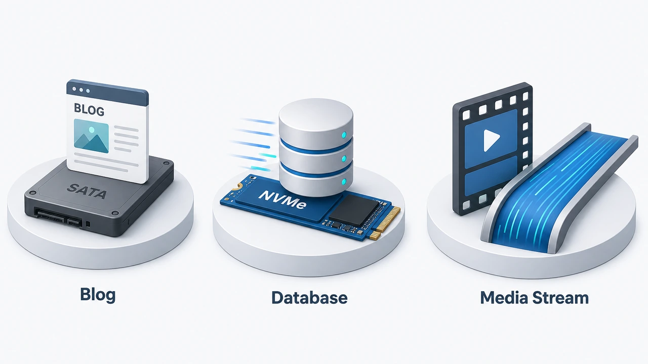 NVMe 与 SATA SSD 应用场景选择指南